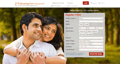 Desktop Screenshot of devadigamatrimony.com